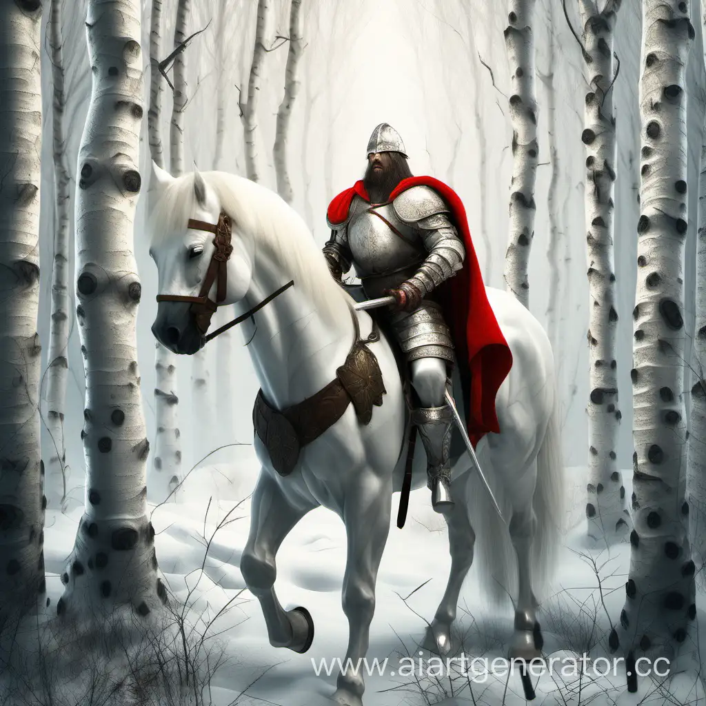 Russian-Berserker-Warrior-with-Horse-in-Birch-Forest