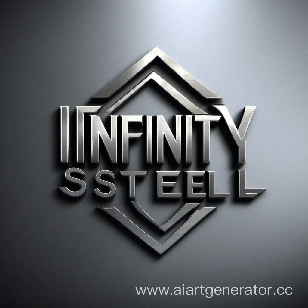 Логотип для компании по изготовлению металлоконструкций с названием ИнфинитиСталь