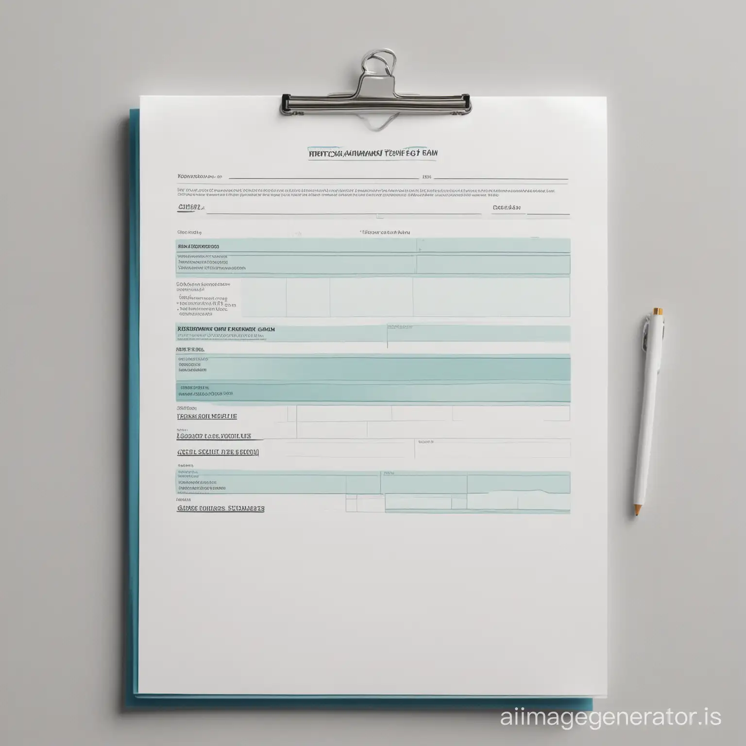 provide an image of a performance improvement plan template or form