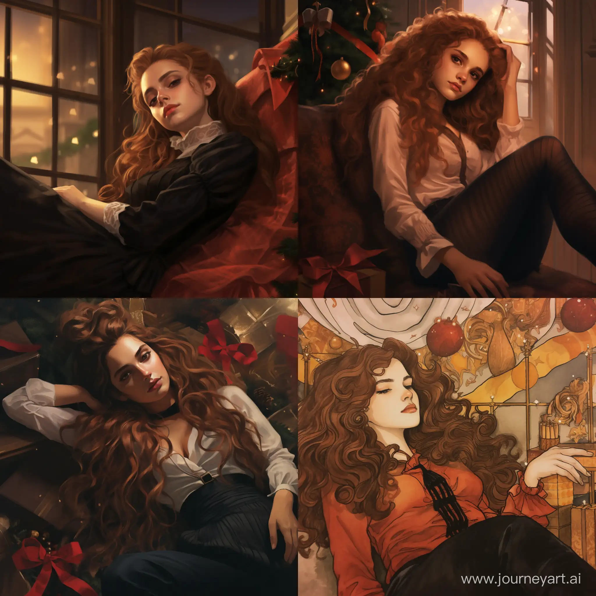 Enchanting-Hermione-Magical-Portrait-in-Stockings