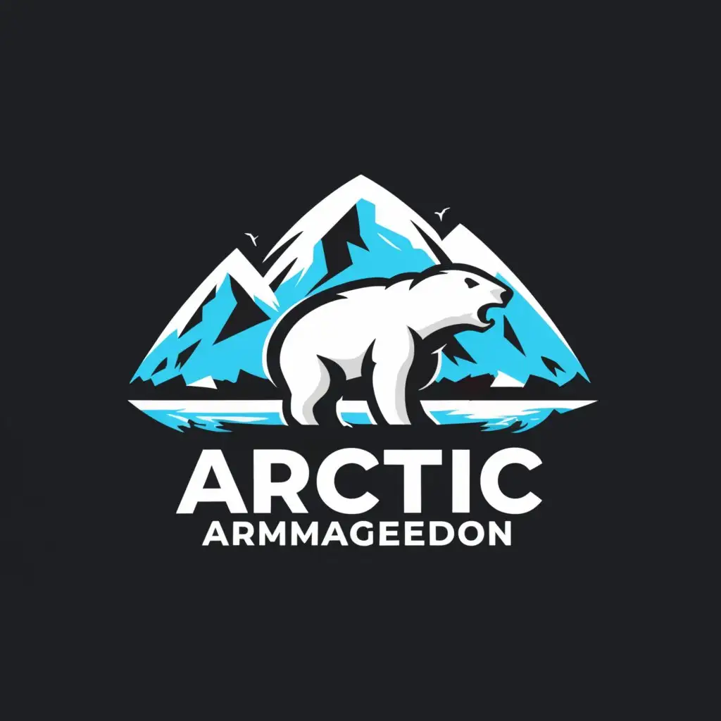 a logo design,with the text "Arctic Armageddon", main symbol:Arctic,complex,be used in Sports Fitness industry,clear background