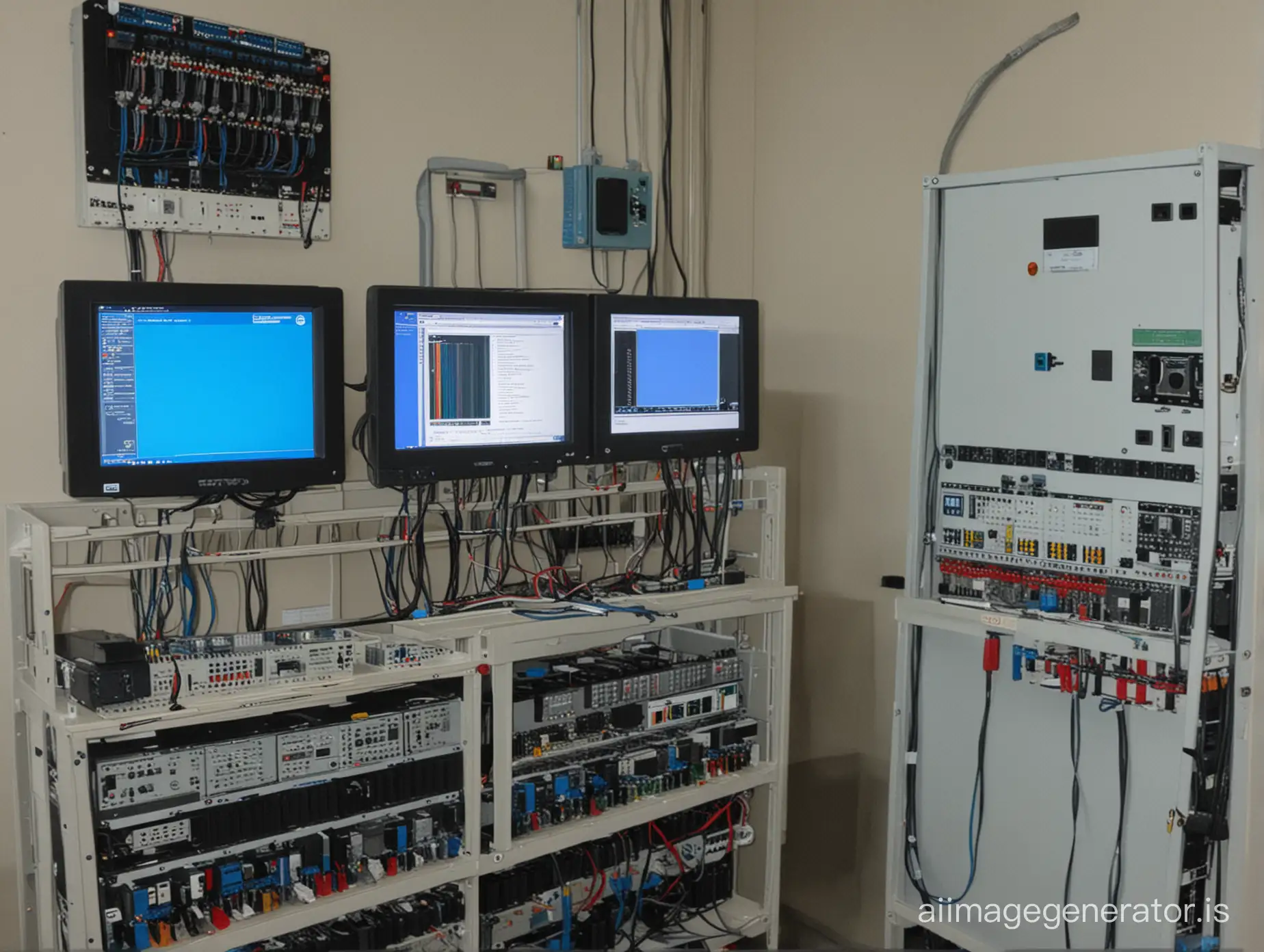 Industrial-Automation-Scada-System-with-PLC-Unit-Monitoring