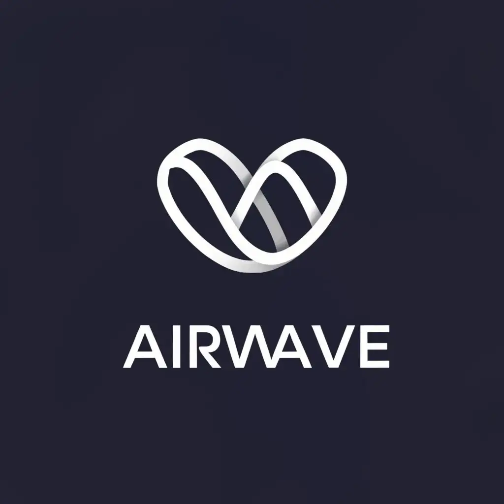 a logo design,with the text "AirWave", main symbol:Air and fabric or weaving,Moderate,be used in Beauty Spa industry,clear background