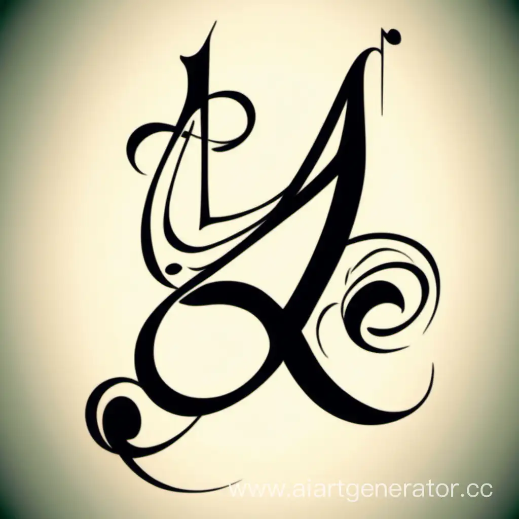 musical note in the form of the letter A tatoo