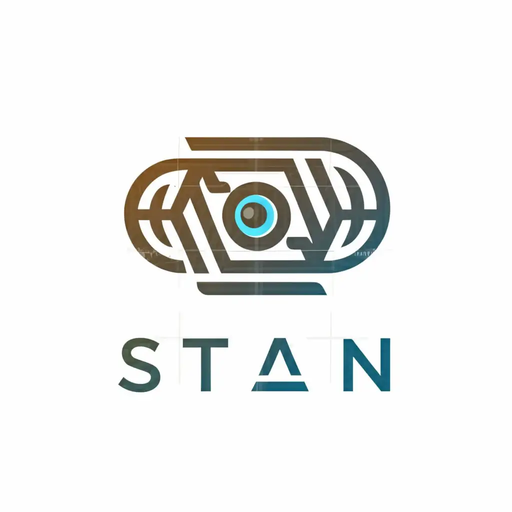 a logo design,with the text "stan", main symbol:photography,complex,be used in Internet industry,clear background