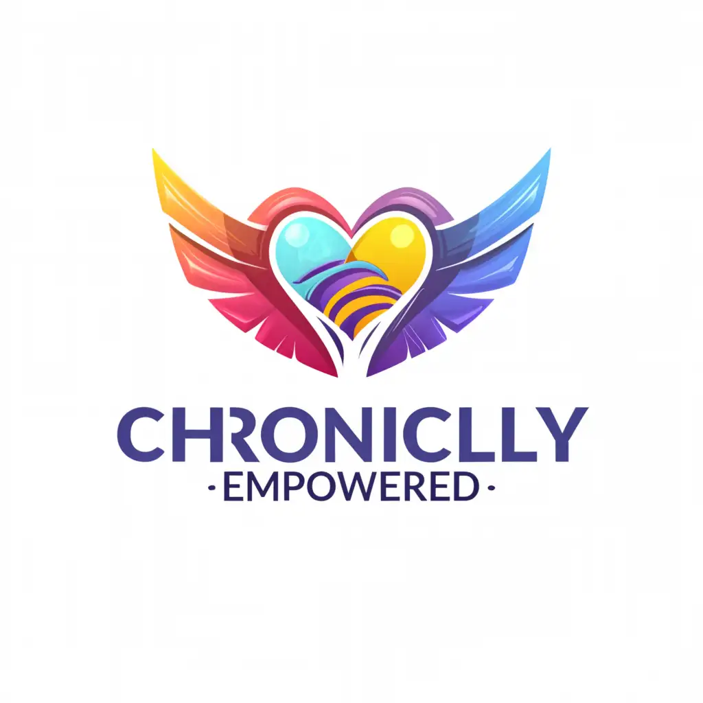 a logo design,with the text "Chronically Empowered", main symbol:colorful and bold,Moderate,be used in Nonprofit industry,clear background