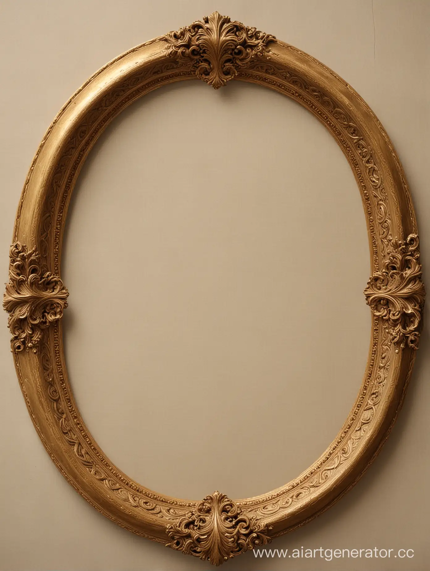 Medieval-Knight-and-Lady-in-an-Ornate-Oval-Frame