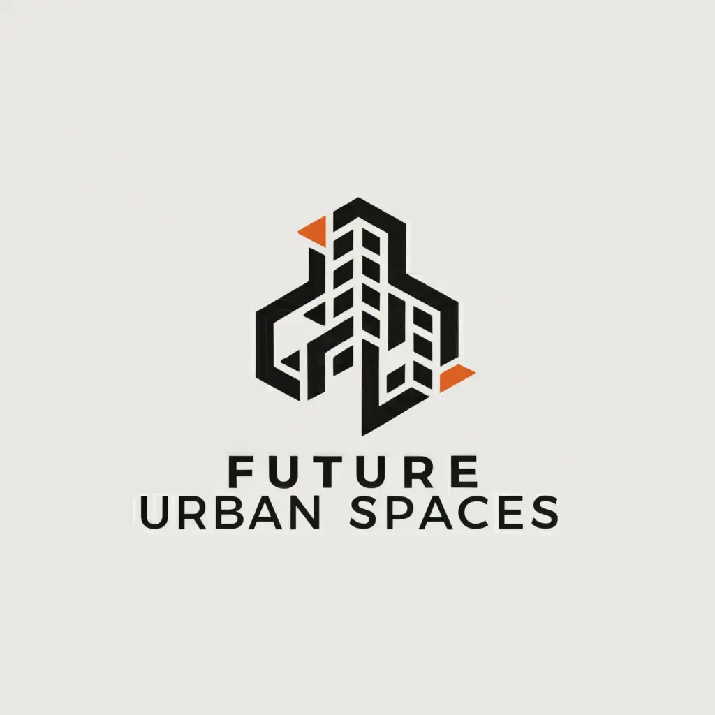 a logo design,with the text "Future Urban Spaces", main symbol:Building,Moderate,clear background