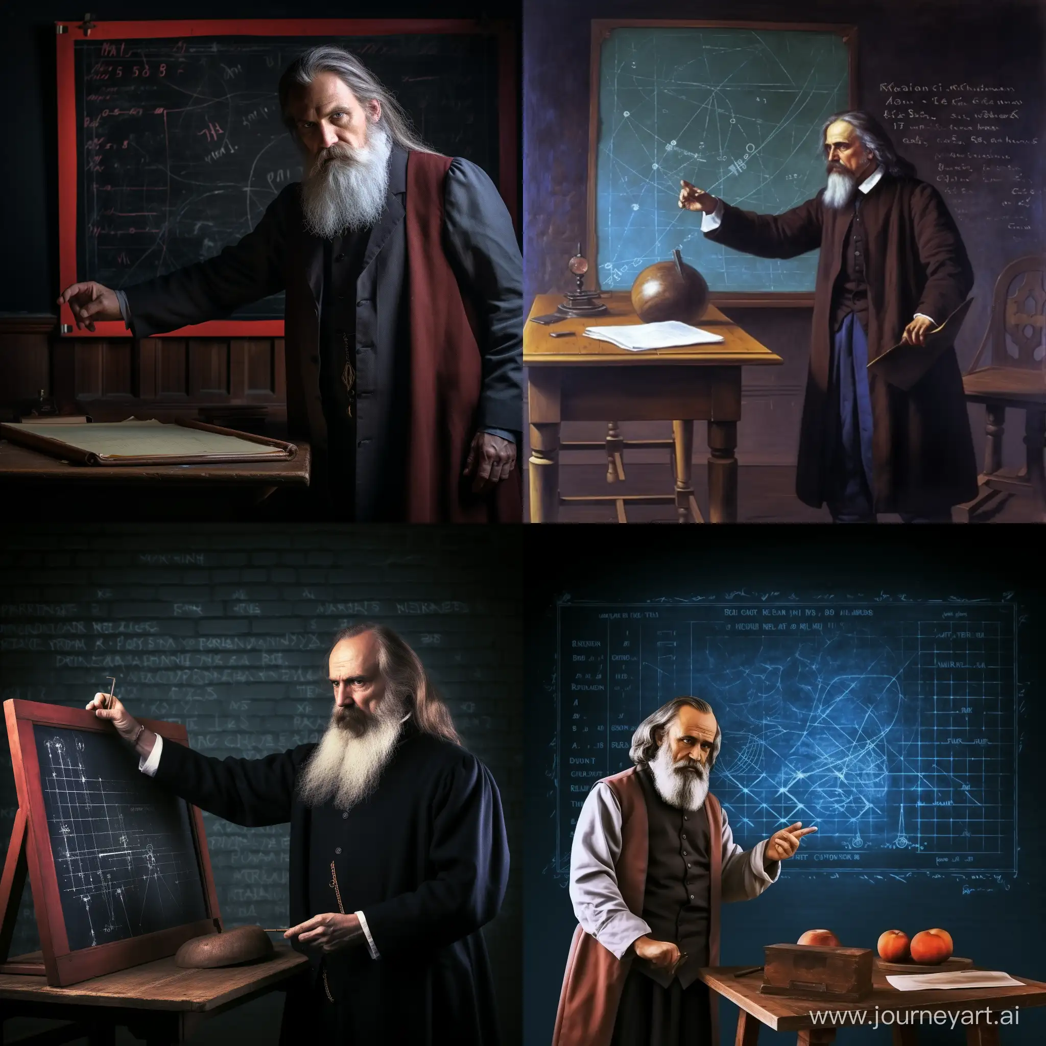 Educational-Setting-Teacher-Explaining-Mendeleevs-Table-with-Neon-Board