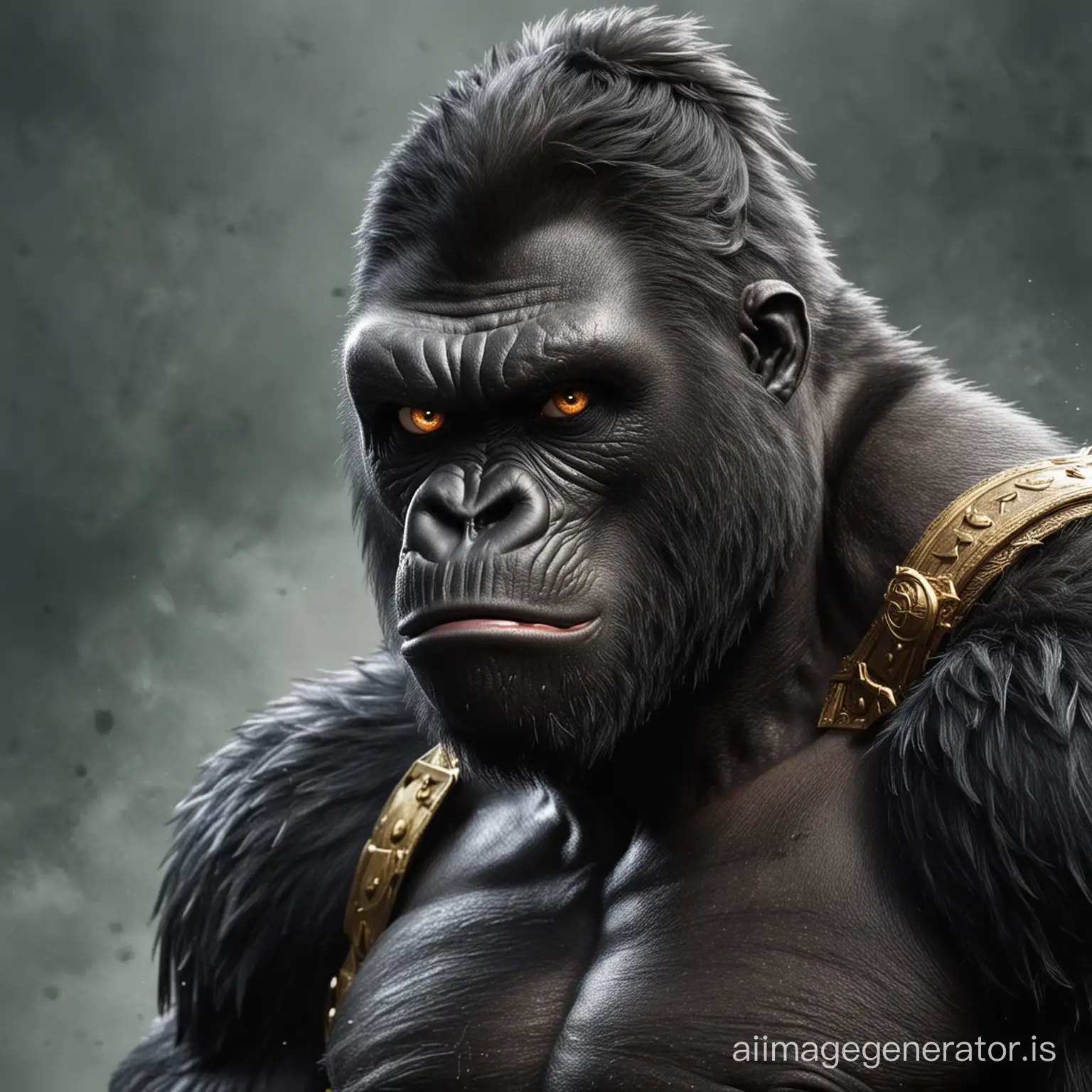 Hybrid Gorilla King fighter eye patch fight