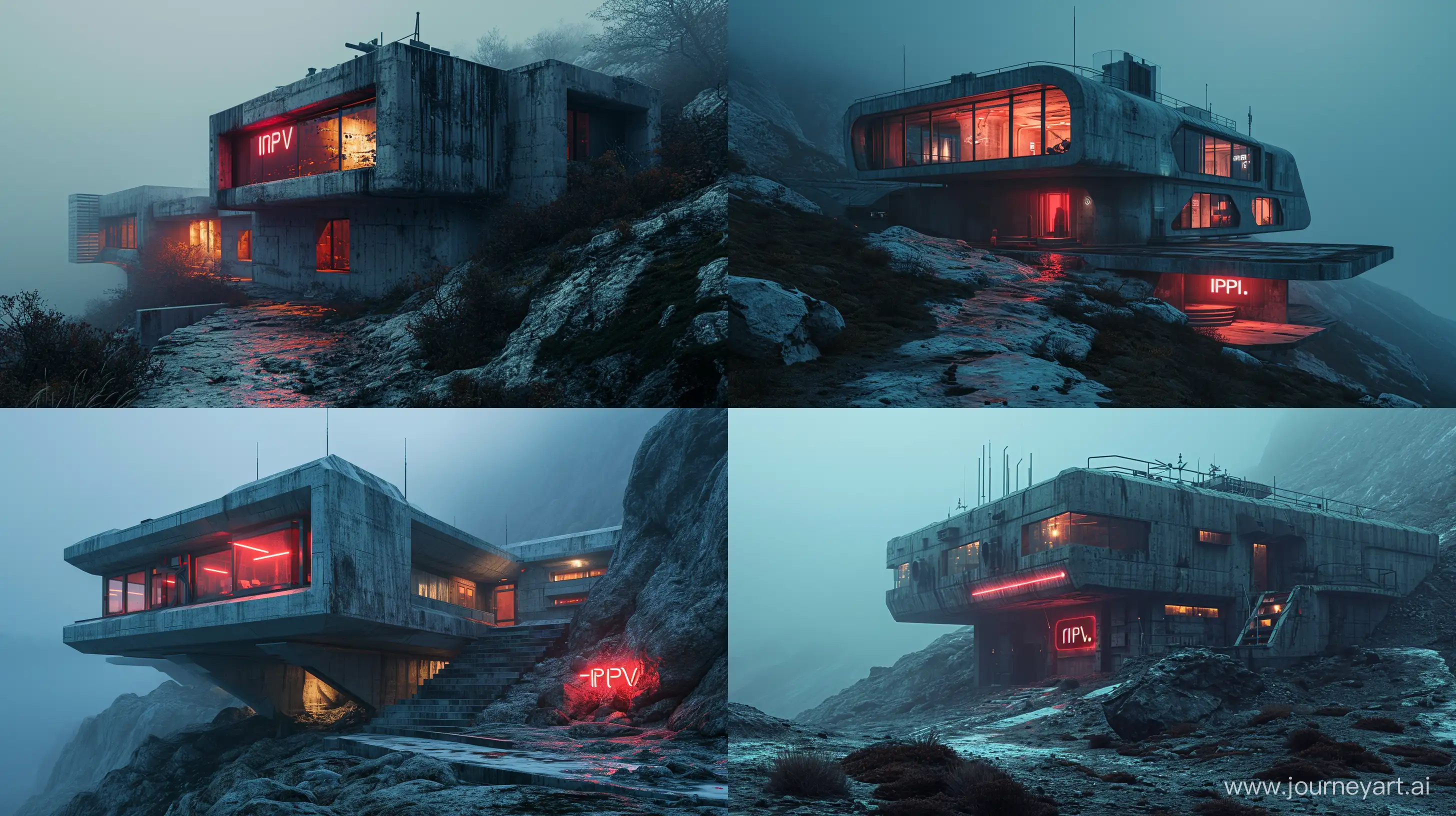 Futuristic-MountainTop-IPTV-Bunker-in-Red-Hues