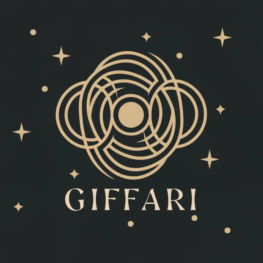 a logo design,with the text "Giffari", main symbol:universe,Moderate,clear background