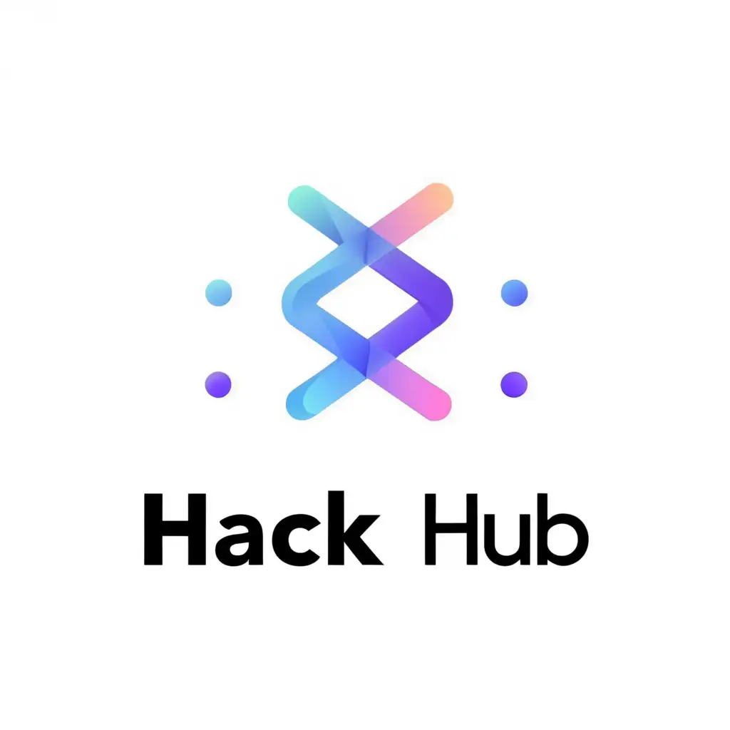 a logo design,with the text "hack hub", main symbol:its a logo of a coding community. it must include coding symbols like {} this one,Moderate,be used in Nonprofit industry,clear background