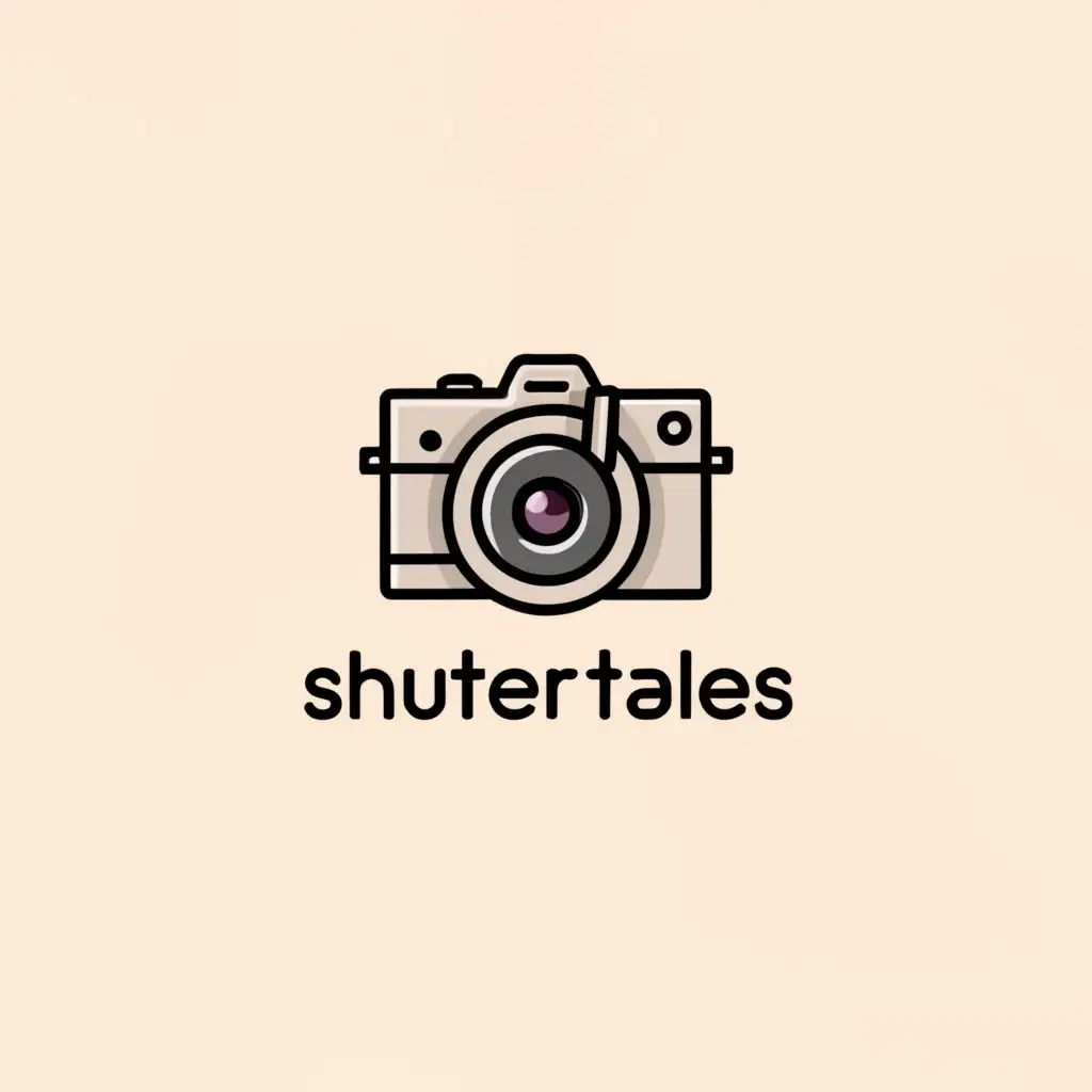 a logo design,with the text "Shutter Tales", main symbol:Camera,Moderate,clear background