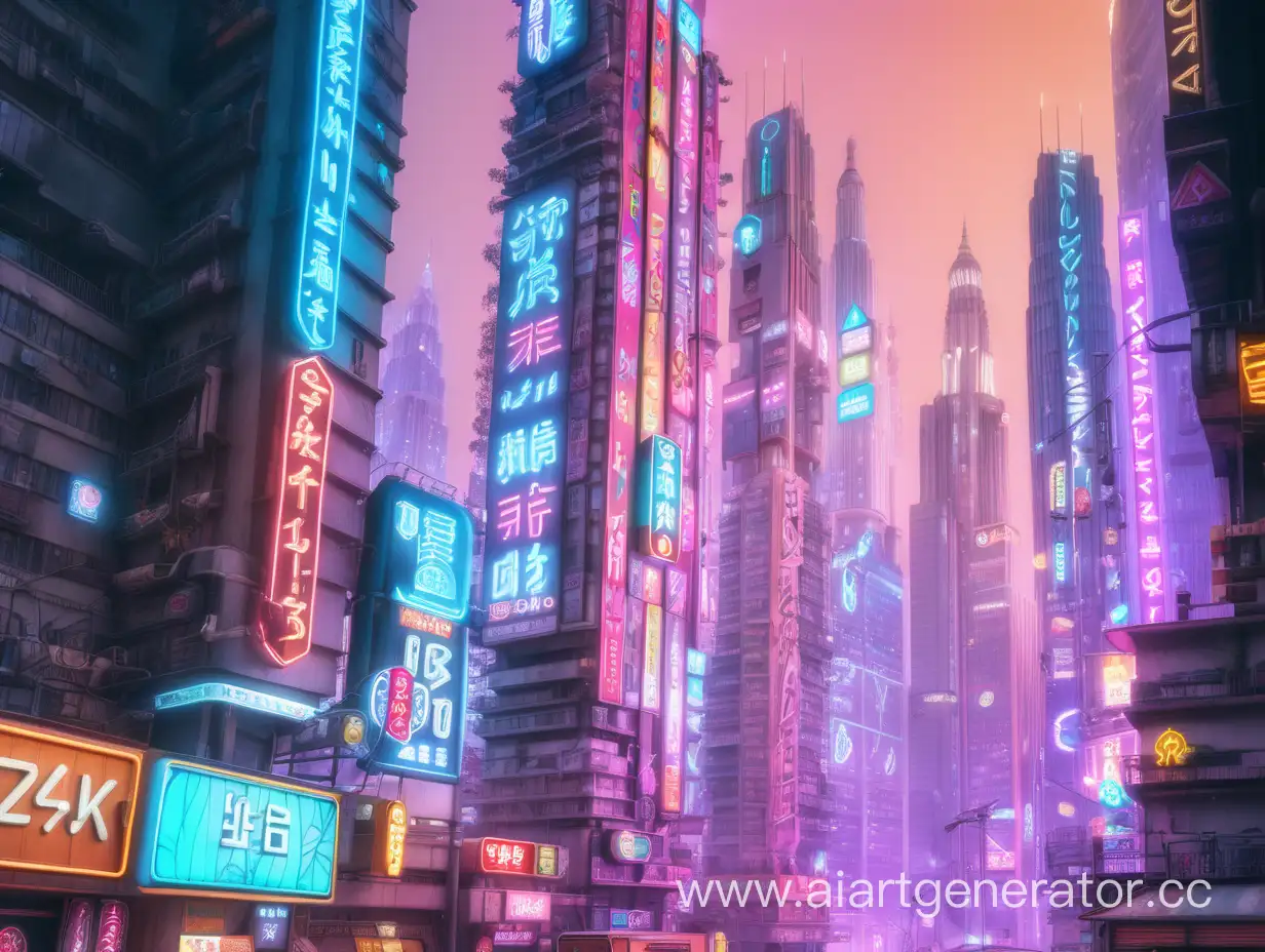 Vibrant-Urban-Nightscape-with-Neon-Signs-and-Towering-Skyscrapers