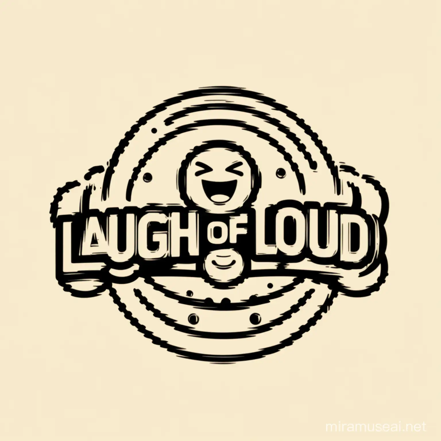 Logotype laugh of loud 