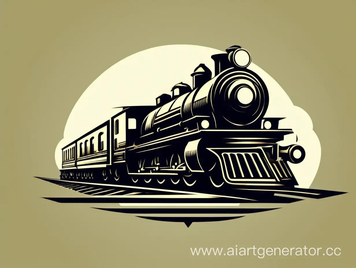 векторный логотип поезд