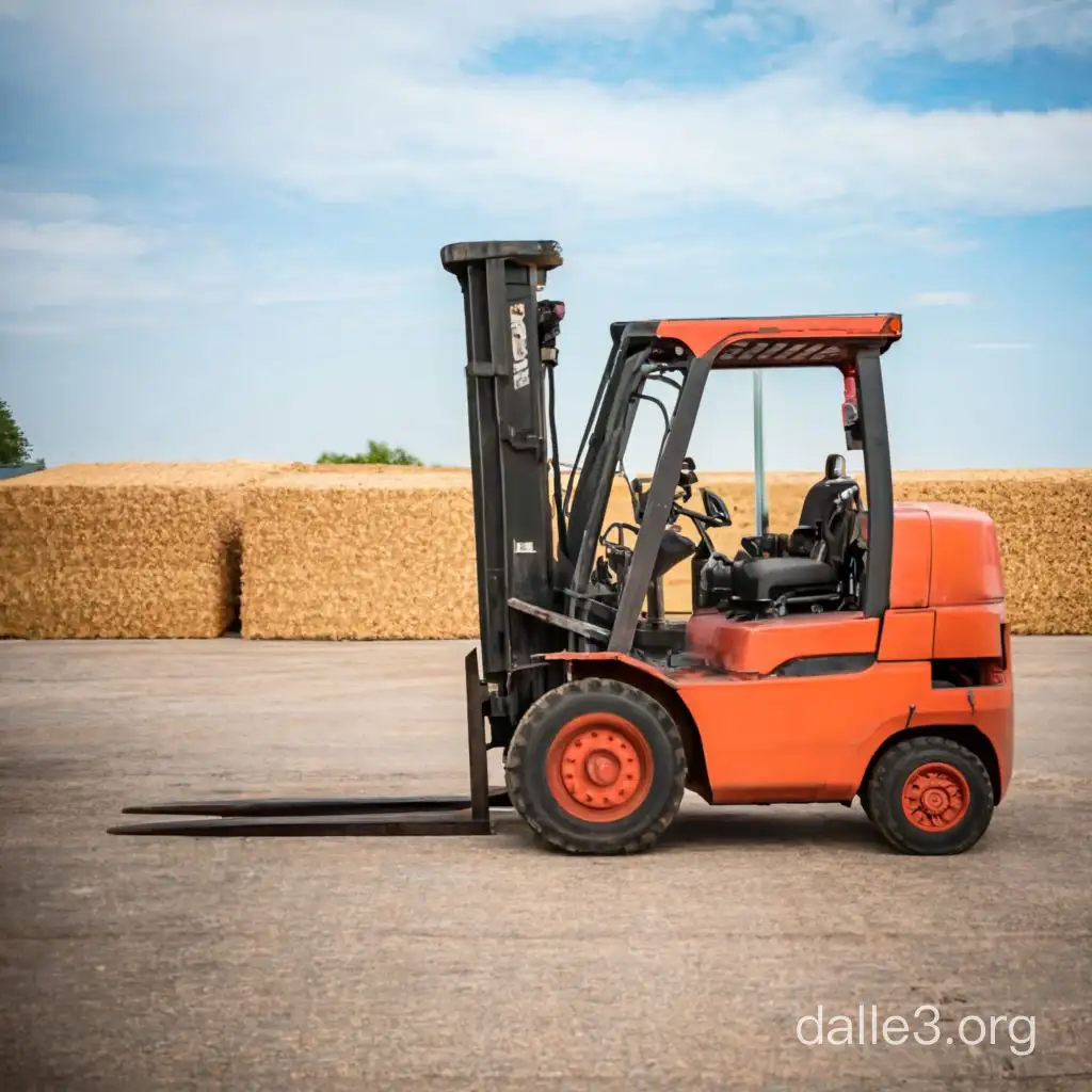 Industrial Forklift in Warehouse Setting | Dalle3 AI