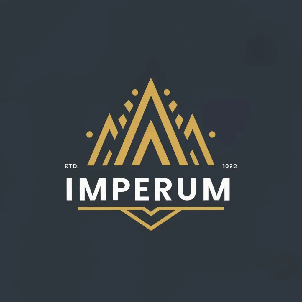 a logo design,with the text "Imperium", main symbol:Crown Mountain Impossible,complex,be used in Retail industry,clear background