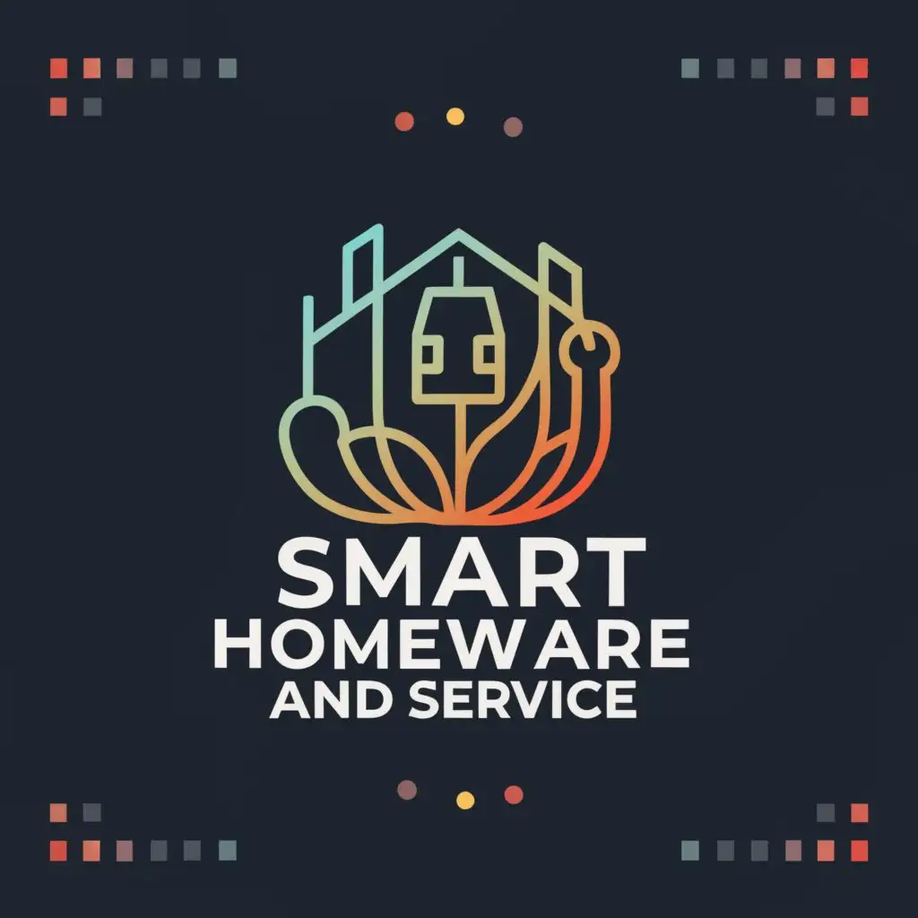 a logo design,with the text "Smart Homeware and service", main symbol:Home,Moderate,clear background