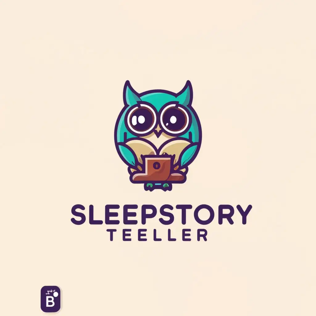 a logo design,with the text "sleepstory teller", main symbol:sleepstory teller,Moderate,be used in Entertainment industry,clear background