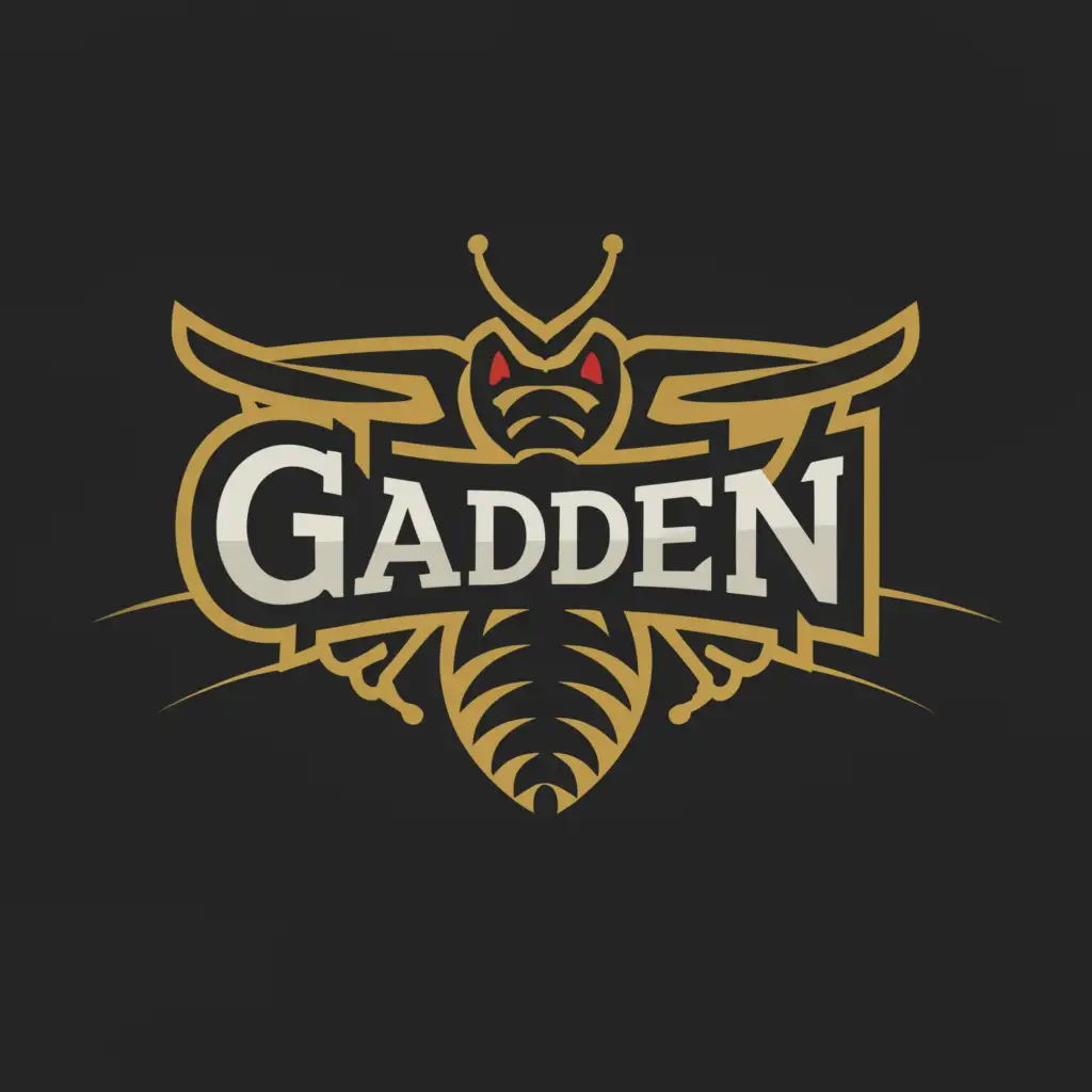 a logo design,with the text "Gadden", main symbol:stinger,Moderate,be used in Automotive industry,clear background