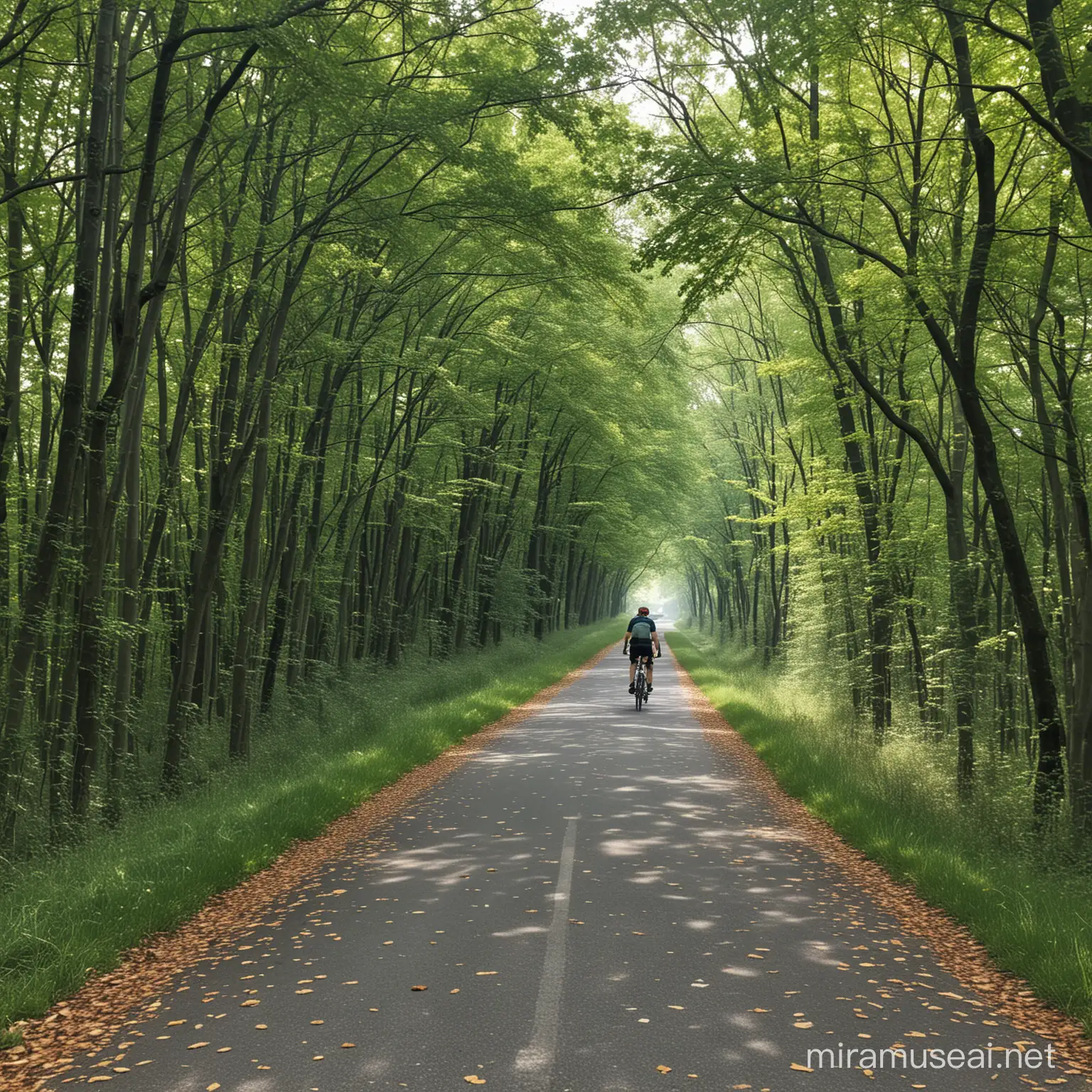 Vélo de route route sur le polygone de Vincennes
