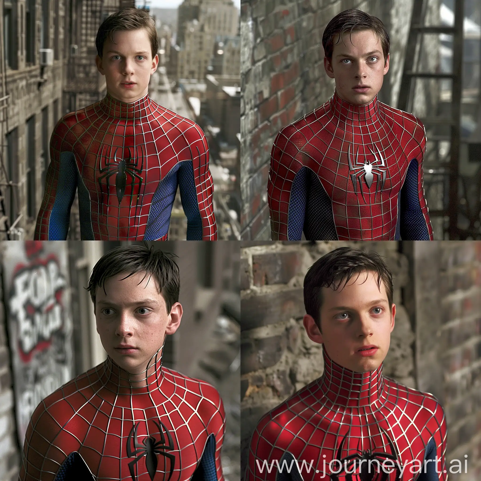 spider man Tobey Maguire --v 6 --style raw