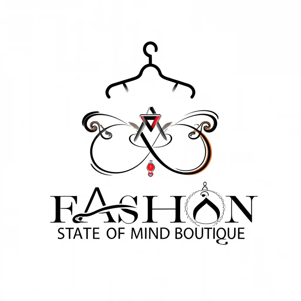 a logo design,with the text "Fashion State of Mind Boutique", main symbol:main symbol clothing. secondary symbol jewelry,complex,be used in Retail industry,clear background