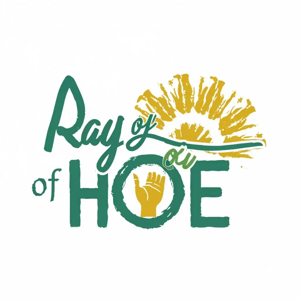 logo, Education, empowerment and social work, with the text "A Ray Of Hope", typography, be used in Nonprofit industry