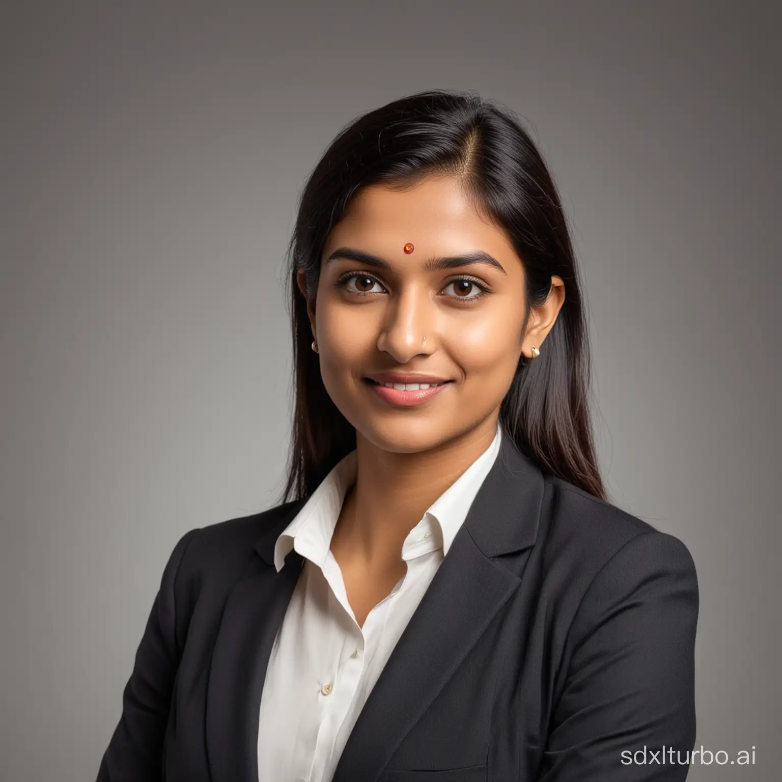 Profile photo for linkedin of an Indian women dressed for office