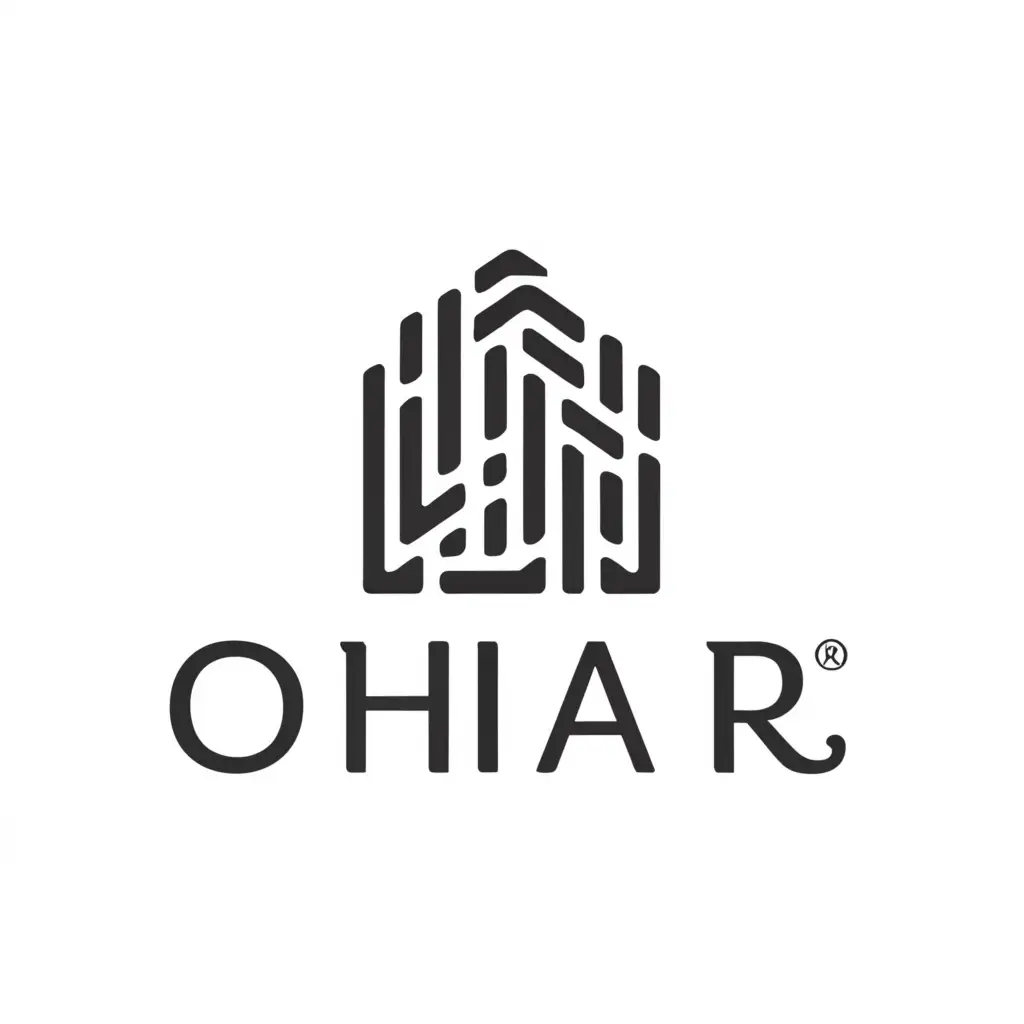 a logo design,with the text "ohiar", main symbol:house,Moderate,be used in Events industry,clear background