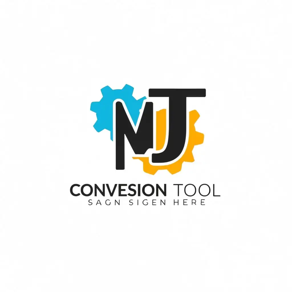 logo, Data Conversion Tool, with the text "MJ Conversion Tool", typography, be used in Technology industry