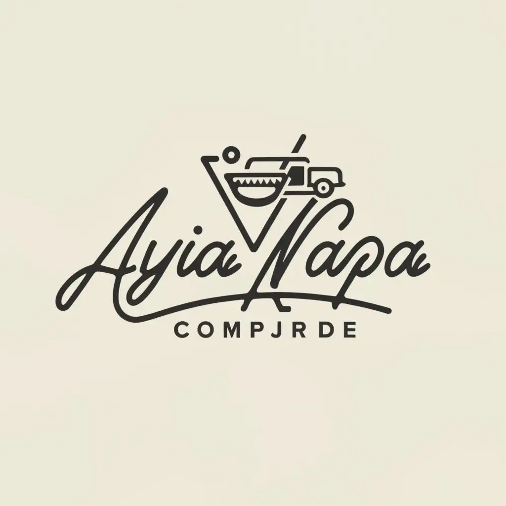 LOGO-Design-for-Ayia-Napa-1950s-Nostalgia-with-Complex-Imagery-for-Travel-Industry