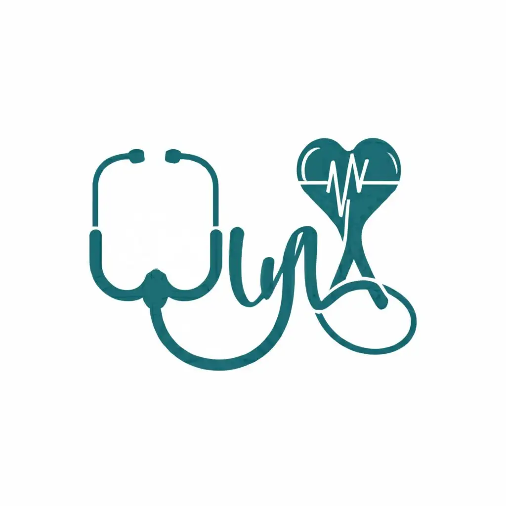 logo, STETHOSCOPE, with the text "UMA", typography, be used in Medical Dental industry