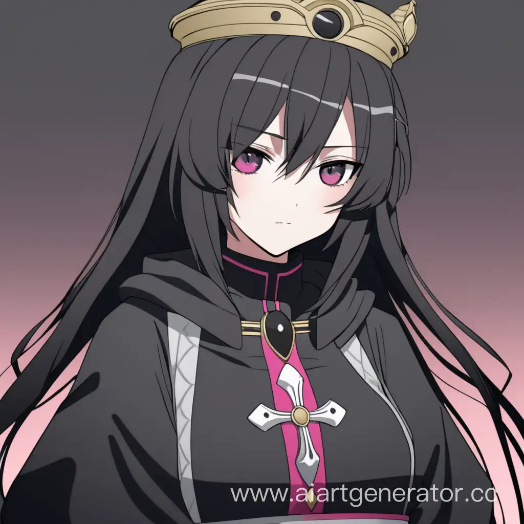 Mysterious-Anime-Girl-as-Black-Bishop-in-Intriguing-Chess-Setting