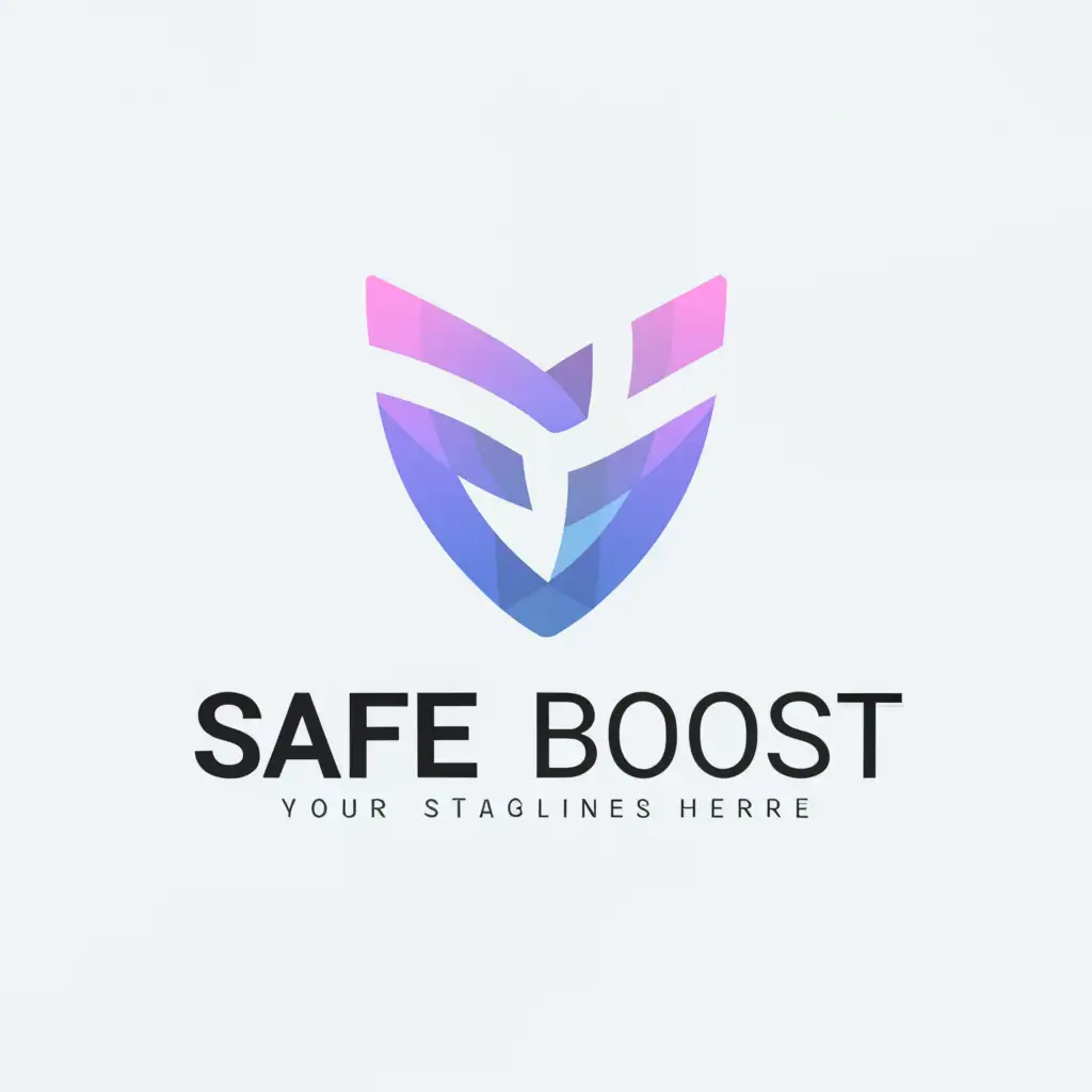 a logo design,with the text "Safe boost", main symbol:Safe boost,Moderate,clear background