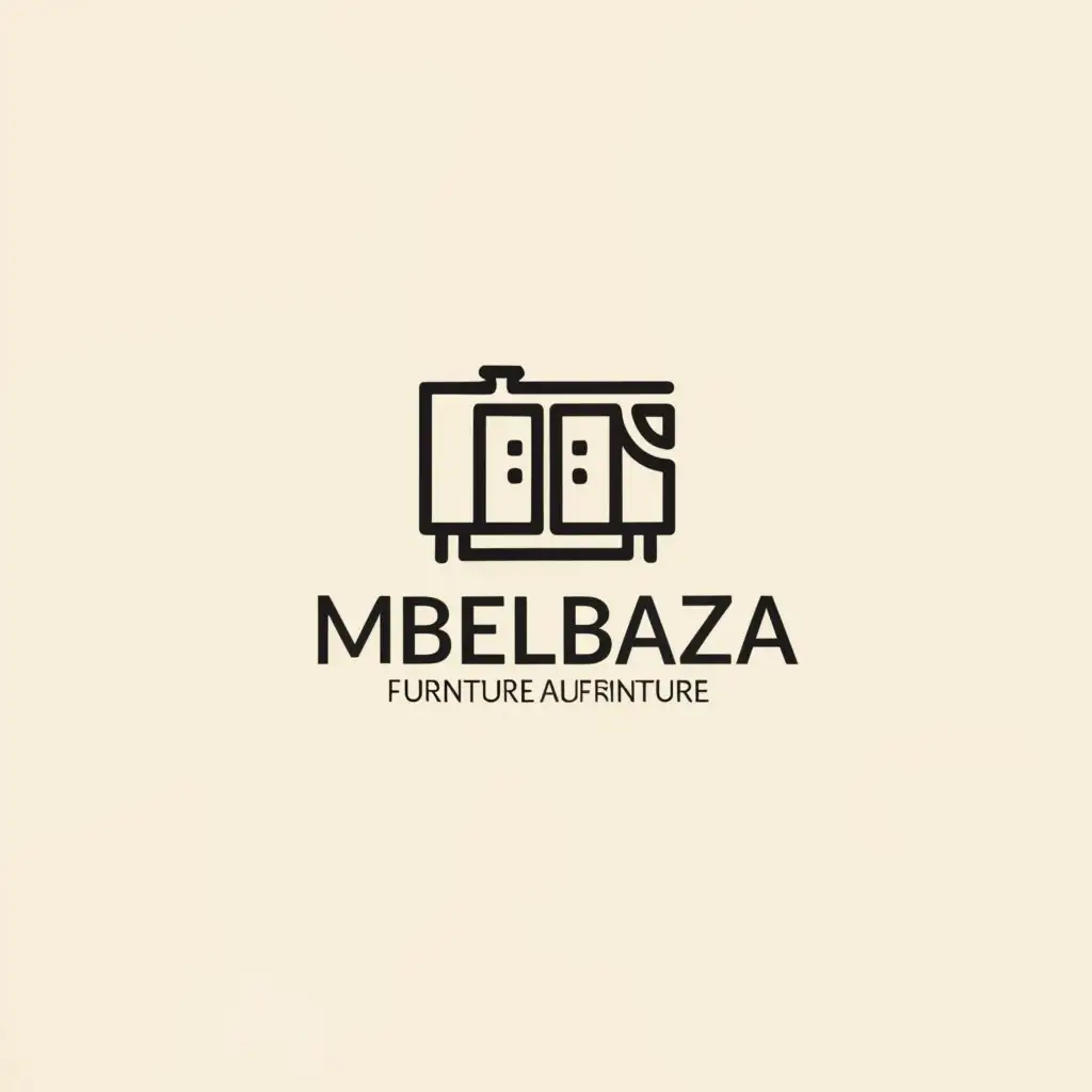 a logo design,with the text "MebelBaza", main symbol:manufacture of kitchen cabinet furniture,Moderate,clear background