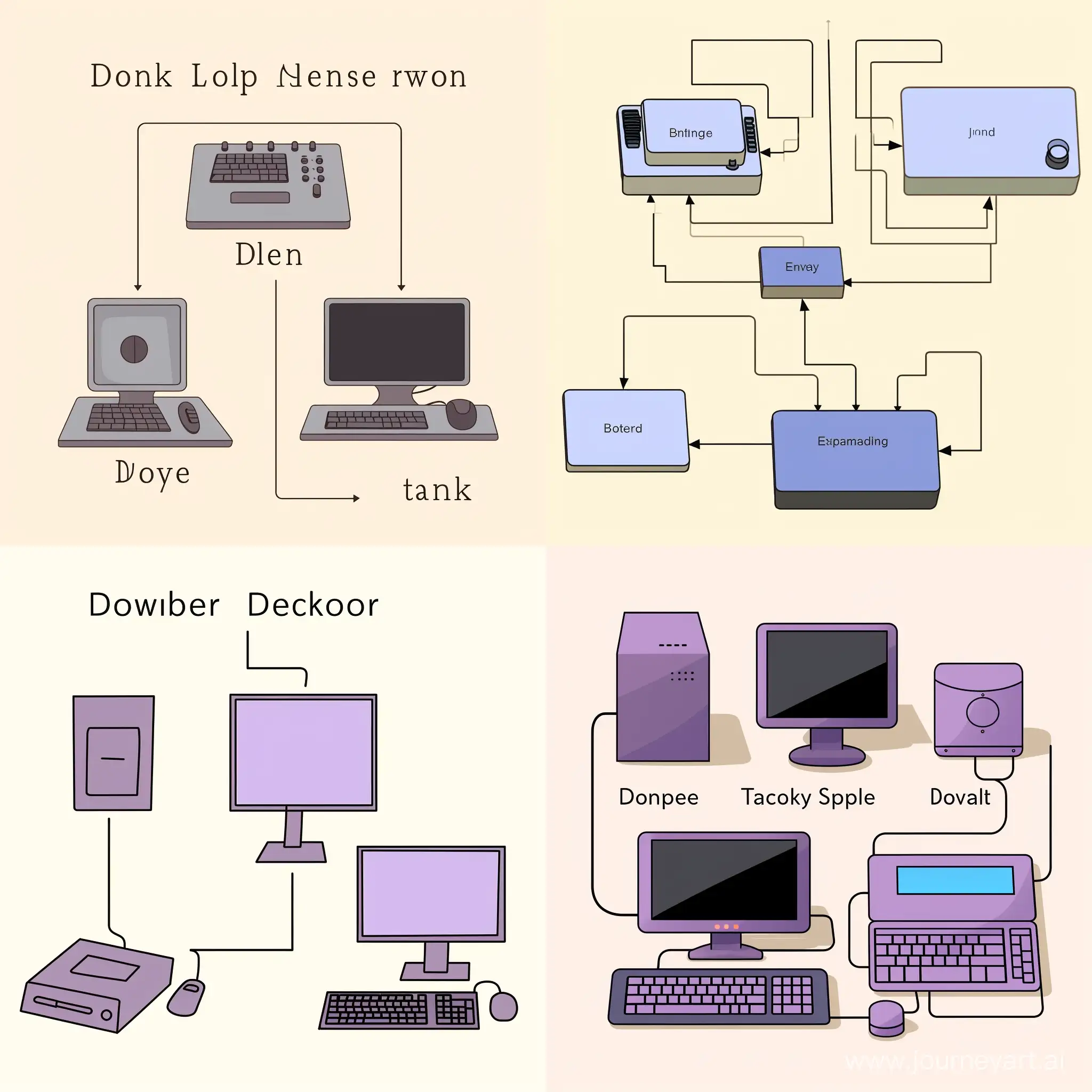 Computer-System-Diagram-Input-Processing-and-Output-Devices
