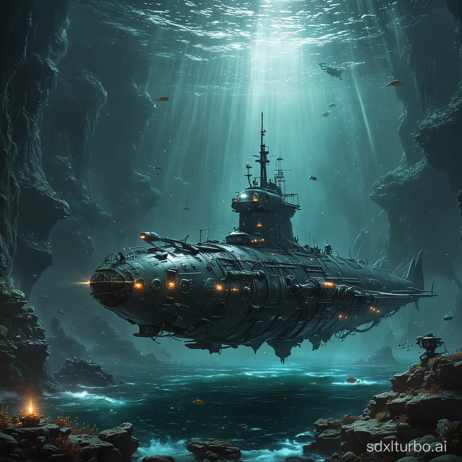 Futuristic-Dragon-Submarine-Exploring-the-Depths-of-Science-Fiction