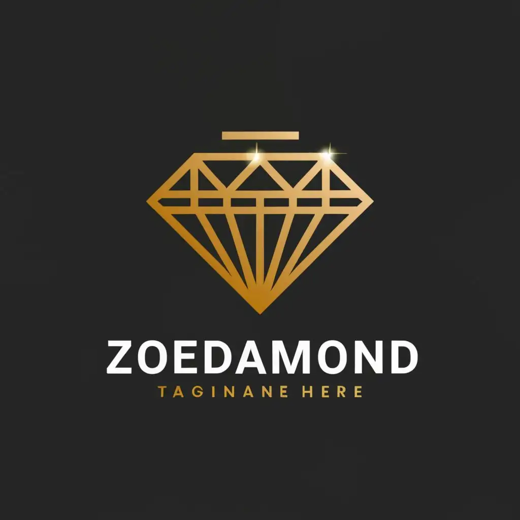 a logo design,with the text "ZoeDiamond", main symbol:Diamond,Moderate,be used in Beauty Spa industry,clear background