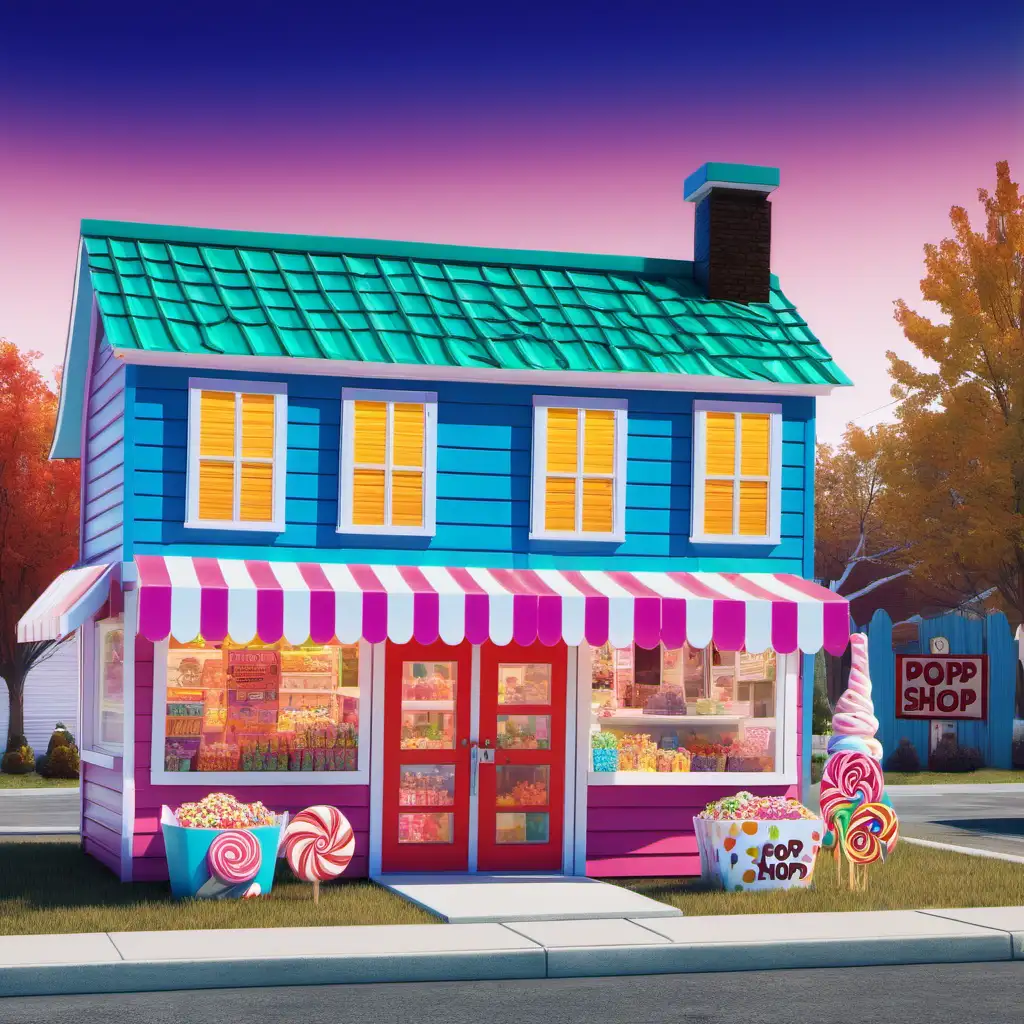 Vibrant Pop Shop and Candy Shack Delight