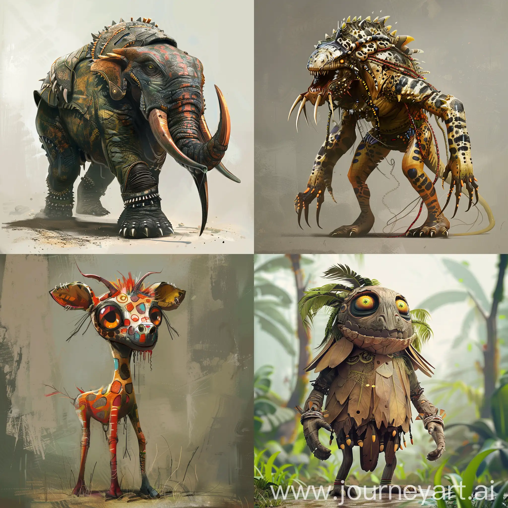 african creature game design
