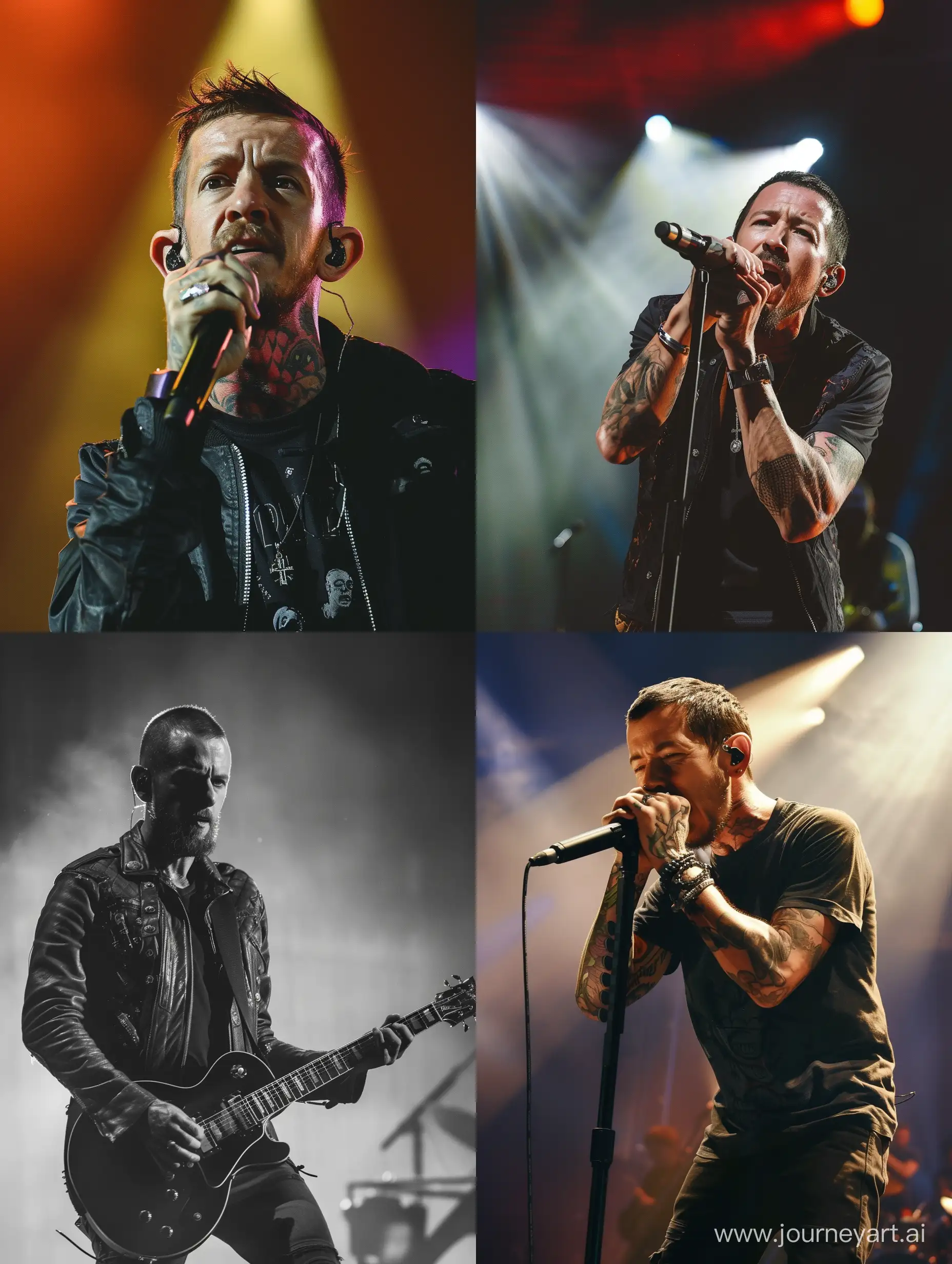 Vibrant-Linkin-Park-Concert-with-Energetic-Crowd