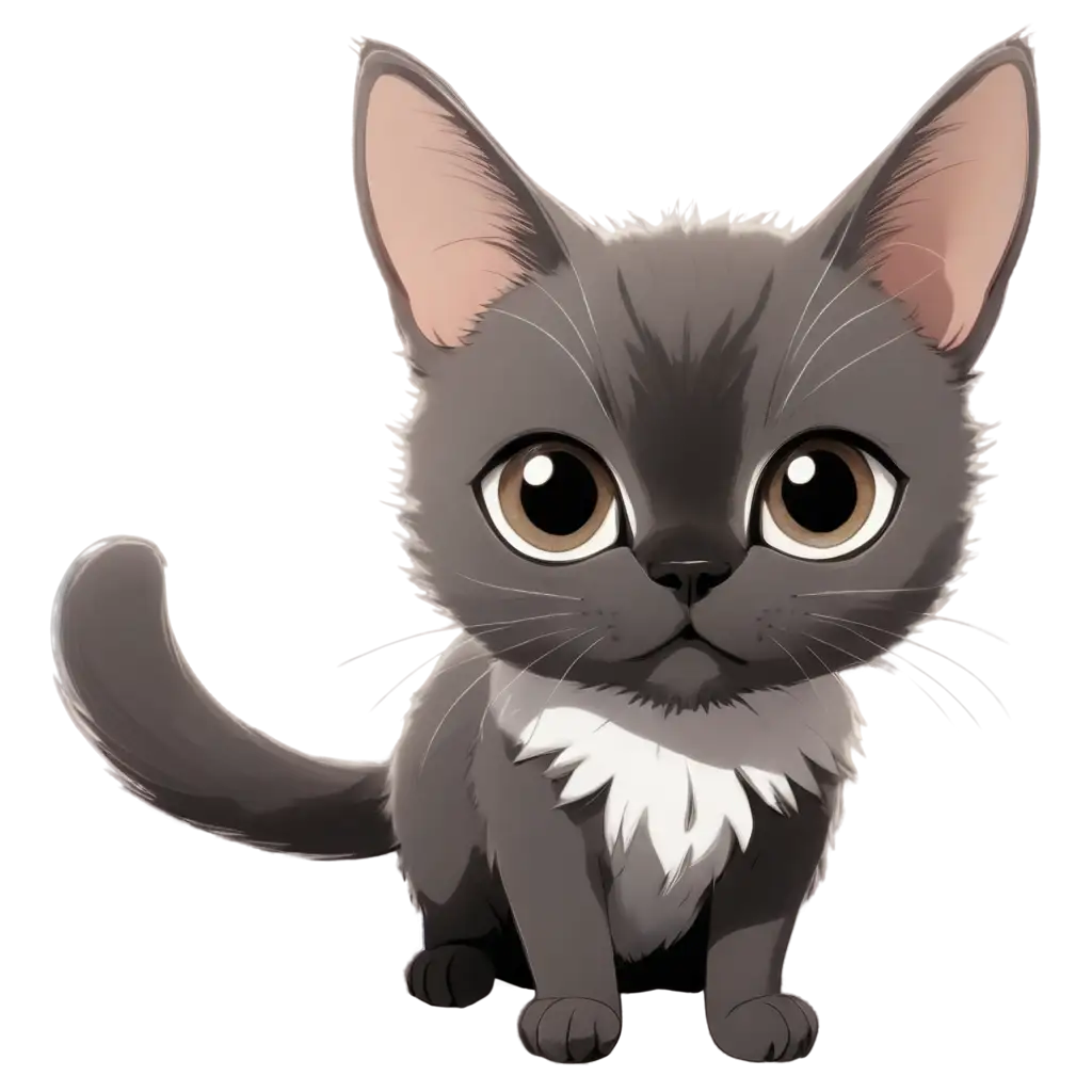 Adorable-Anime-Cat-PNG-Enhancing-Online-Presence-with-Big-Eyed-Whimsy