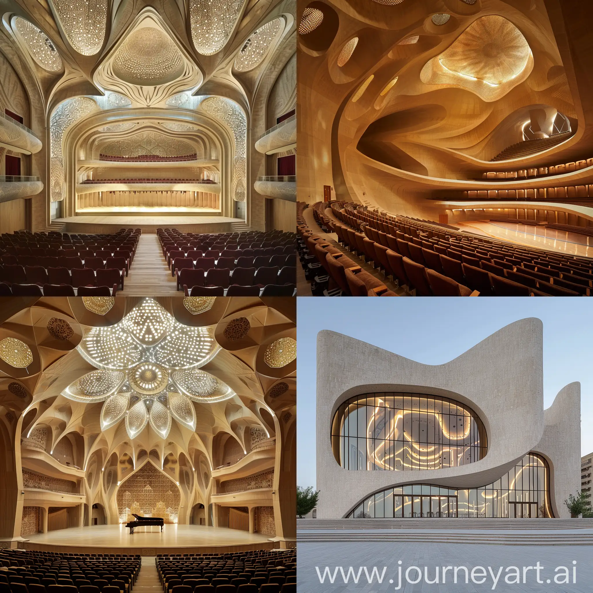 Parametric Architecture , Tabriz grand opera , music hall, Azerbaijan