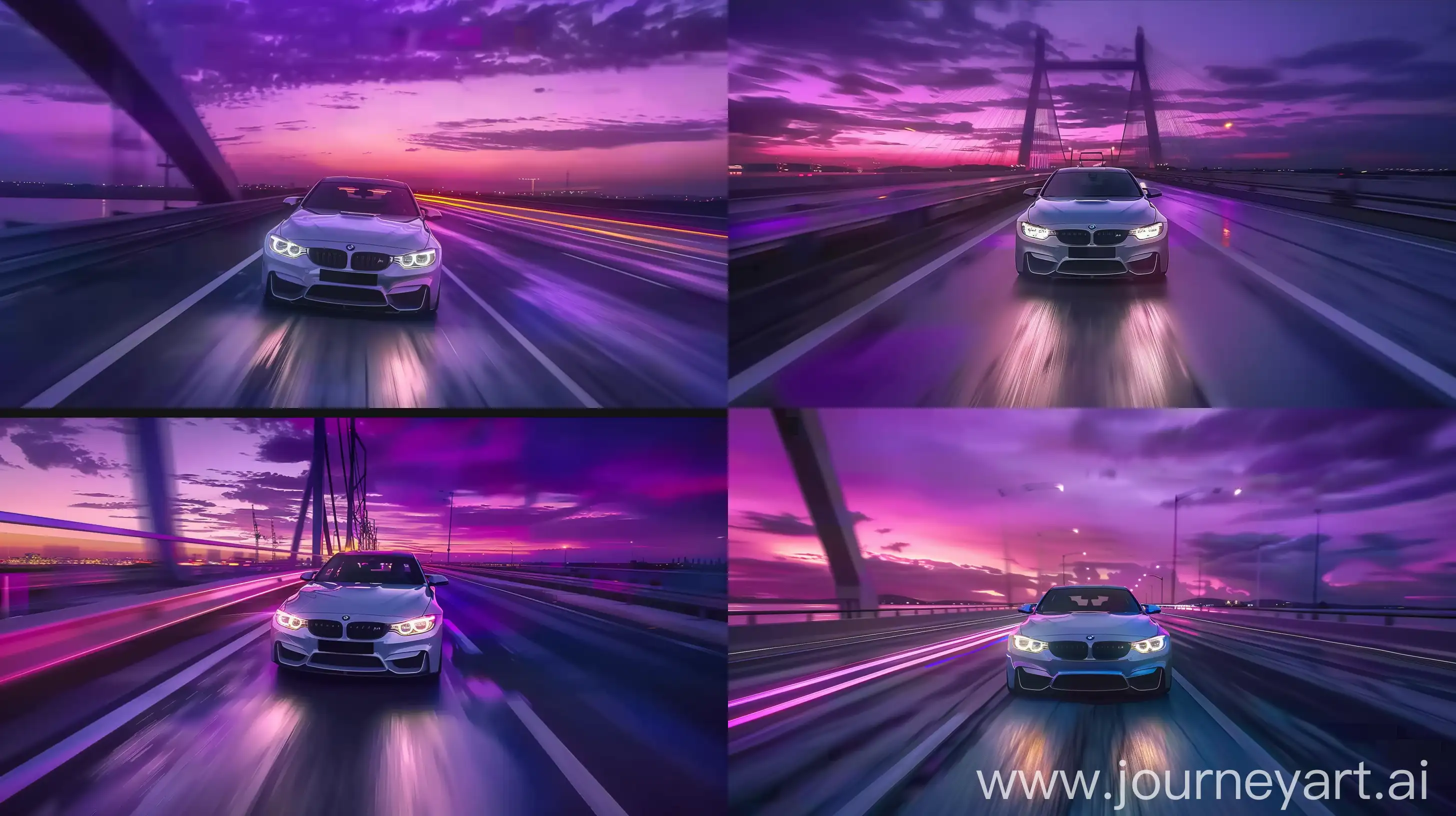 Ultrarealistic-BMW-M4-Nighttime-Highway-Drive