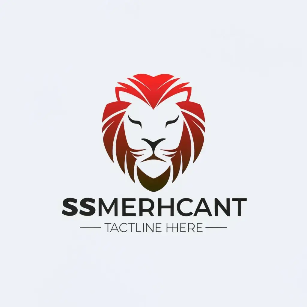logo, LION
PHONE
, with the text "SSMERCHANT", typography, be used in Technology industry