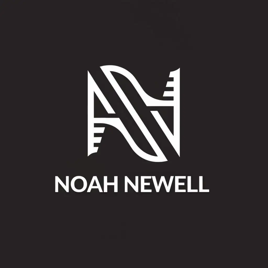 a logo design,with the text "Noah Newell", main symbol:simple logo saying my name in bold " noah newell"
under my name to have the word "service ",Minimalistic,be used in Events industry,clear background