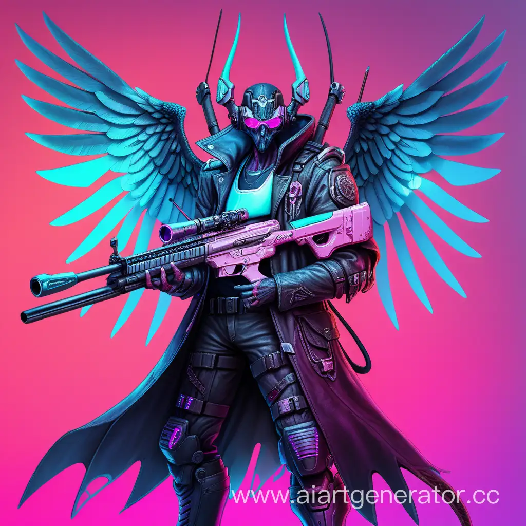 Cyberpunk-Winged-Villain-with-Rifle